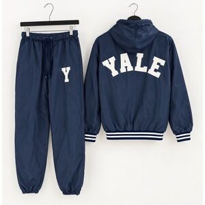 Vintage 90s Yale University Tracksuit Mens M S Windless USA Made Ivy League